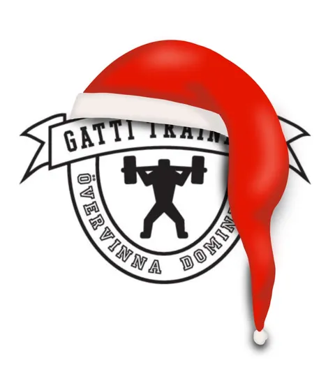 Gatti Trainings logotyp med en tomteluva.